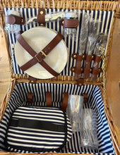 Load image into Gallery viewer, Twine Living Co Newport Wicker Picnic Basket
